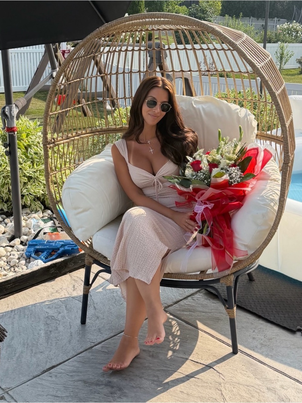 See You Monday Textured Maxi Dress in Dusty Rose